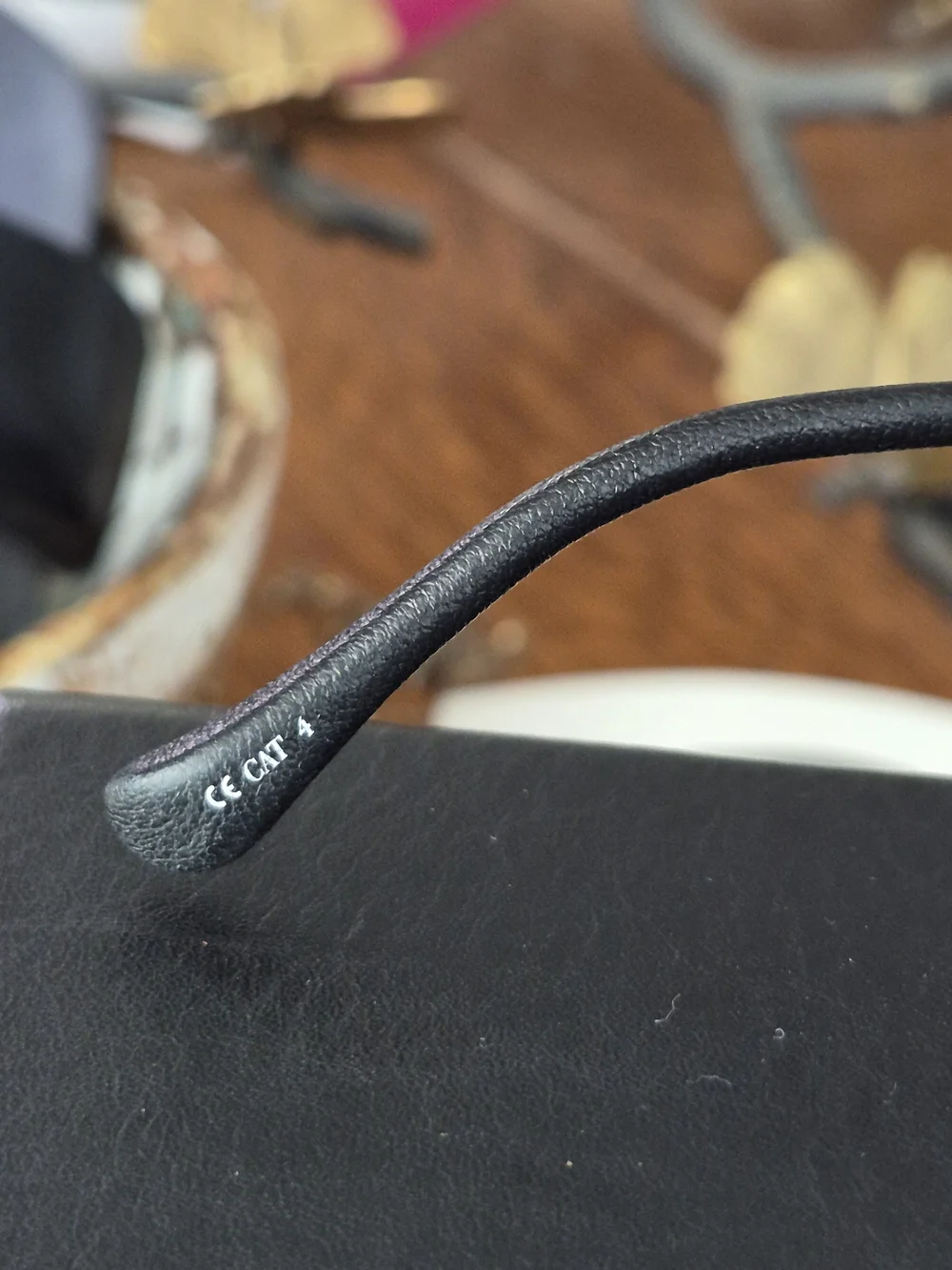 The Row Black Round Sunglasses with Silver Bridge